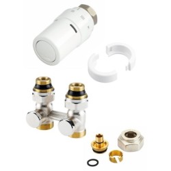 Danfoss Design kit de robinet thermostatique pour radiateur universal intégré 1/2\-3/4\''' 013G5186'''