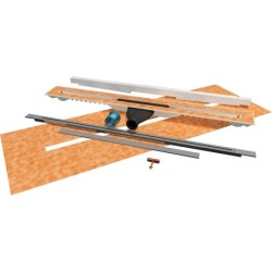 Caniveau carrodrain TWIGGI XS en inox 80-110cm 100200