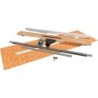 Caniveau carrodrain TWIGGI XS en inox 80-110cm 100200