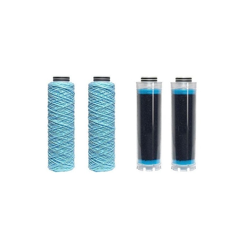 BWT kit cartouches avec 2x fin et 2x charbon actif + joints pour pluvio FCFPPD0081
