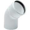 UNIFLOW COUDE 80MM 45° PP BLANC WB248P