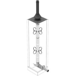 UNIFLOW KIT ACCESSOIRES POUR FLEXIBLE CHEMINEE PP 80MM WN45080PR