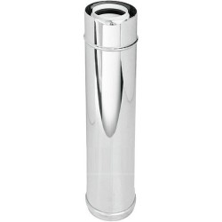 UNIFLOW TUBE CONCENTRIQUE 80/125MM 1000MM INOX/PP WXPX812100