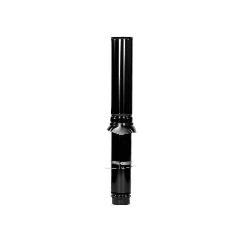 KIT PASSAGE DE TOIT ALU TUBE FUMEES NOIR 130-1200MM 0702383