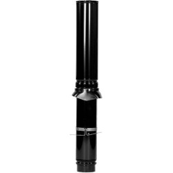 KIT PASSAGE DE TOIT ALU TUBE FUMEES NOIR 150-1200MM 0702384