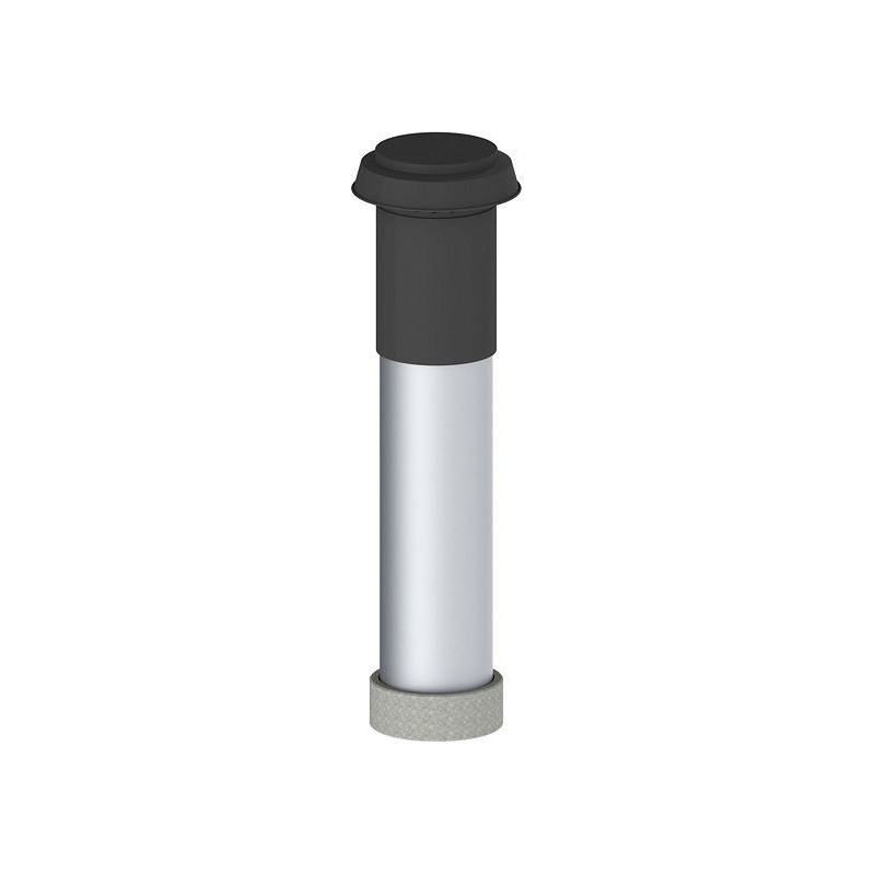 PASSAGE DE TOIT ISOLE POUR SYSTEME DE VENTILATION 160-190MM 1M ALU/NOIR EPS 400480600