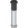 PASSAGE DE TOIT ISOLE POUR SYSTEME DE VENTILATION 160-190MM 1M ALU/NOIR EPS 400480600