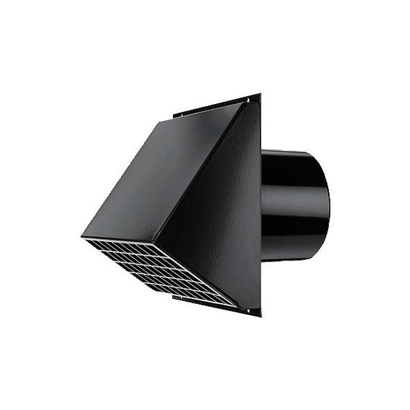 PASSAGE MURAL POUR SYSTEME DE VENTILATION D 200MM NOIR 400480620