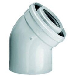 Remeha coude concentrique 45° PP 60/100 WBCUR61045