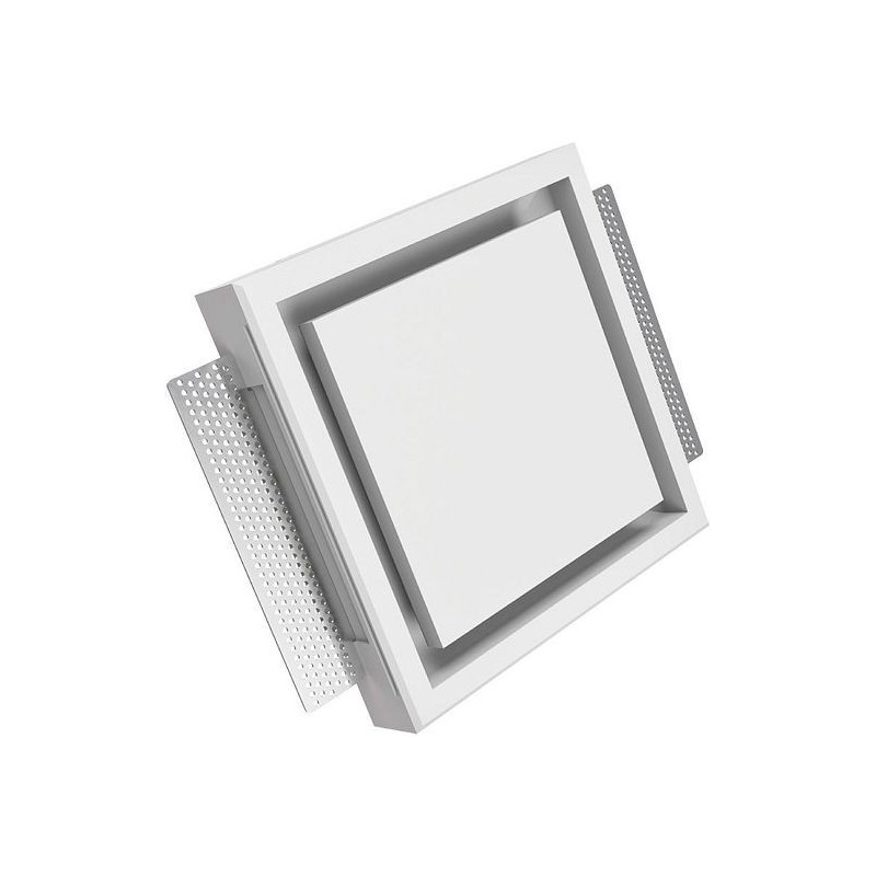 BOUCHE DESIGN PLATRE ERGOVENT KVADRO 125MM KVADRO125