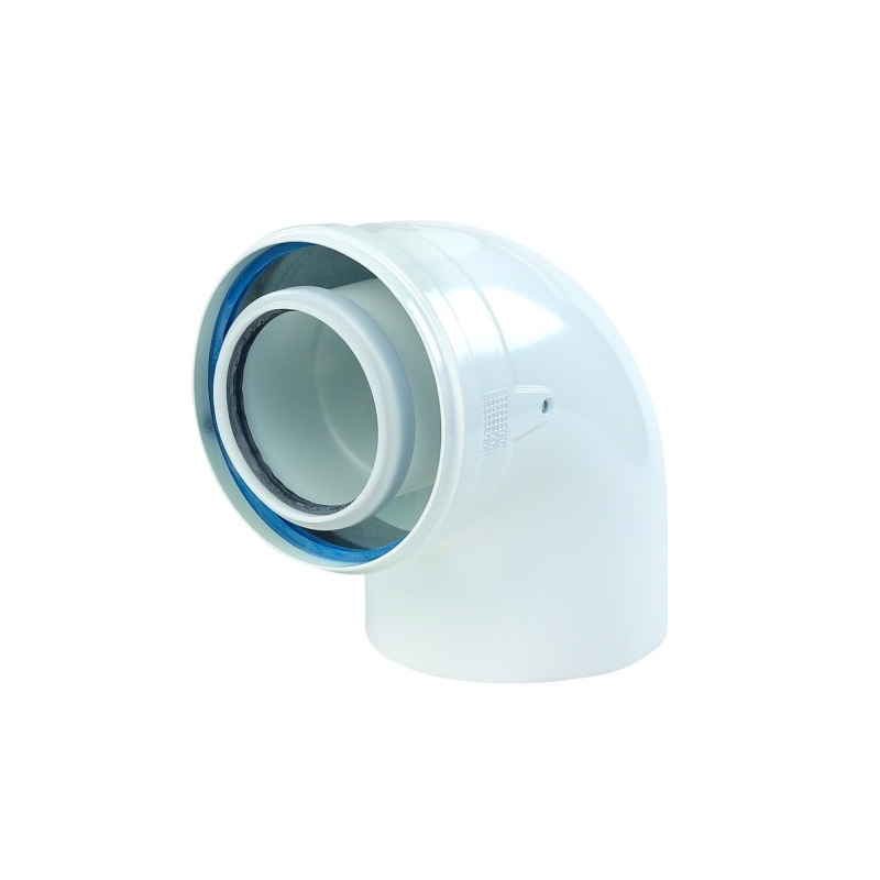 Remeha coude concentrique 90° PP diamètre 80/125 WBCUR90
