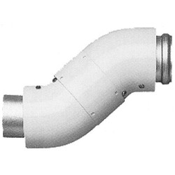 VAILLANT COUDES CONCENTRIQUES 45° (2 PC) TURBOMAG 80/125MM ALU/ALU 303611