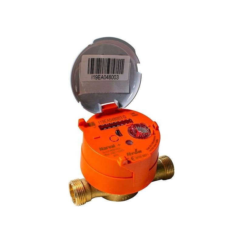 COMPTEUR EAU CHAUD NARVAL 3/4" SANS RACCORD 3/4"-1/2" 6UWB15Y110BR50LCBXN