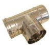 Isoleco T 90° en inox simple paroi diamètre 150 mm 314606150