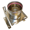 Isoleco èvacuation gaz brûlés en inox console support droit 150 617150 314617150