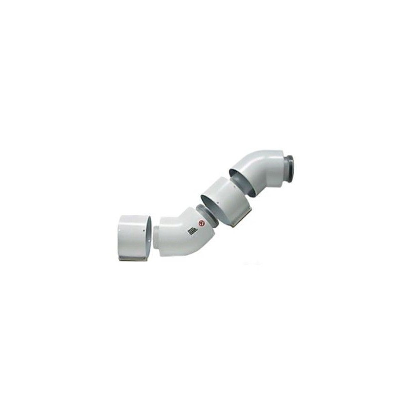 Vaillant coude concentrique (2 pièces ) 45° 80/125 PP 303211