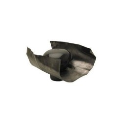 Nicoll Cheminée d'aération en PVC avec solin+moustiquaire diamètre 110mm CD11M
