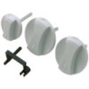 Vaillant bouton gris VUW 362 set de 3 pièces 114288