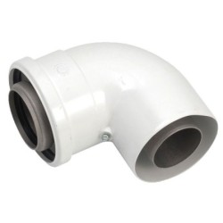 Vaillant coude concentrique 87° C PP diamètre 60/100 mm 303910
