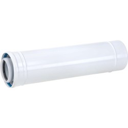 Ubbink rallonge concentrique condensation aluminium/PP de diamètre 80-125 mm et longueur 1000 mm 0702866