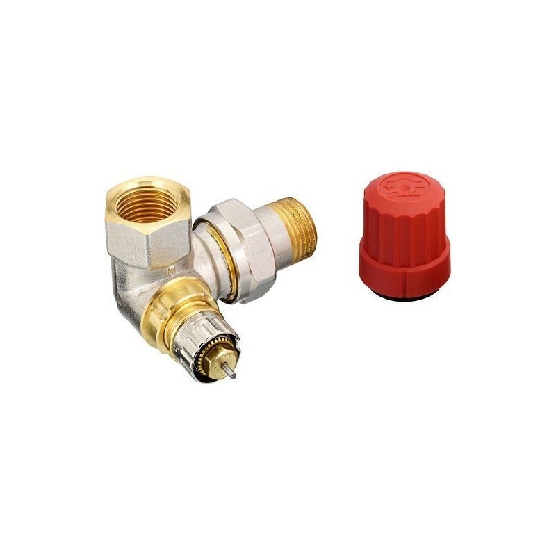 Danfoss vanne radiateur thermostatique equerre double r 3/8 male femelle 013G0231